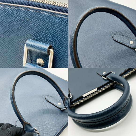 Louis Vuitton Anton Tote M33433 Navy Taiga Leather Men's LOUIS VUITTON